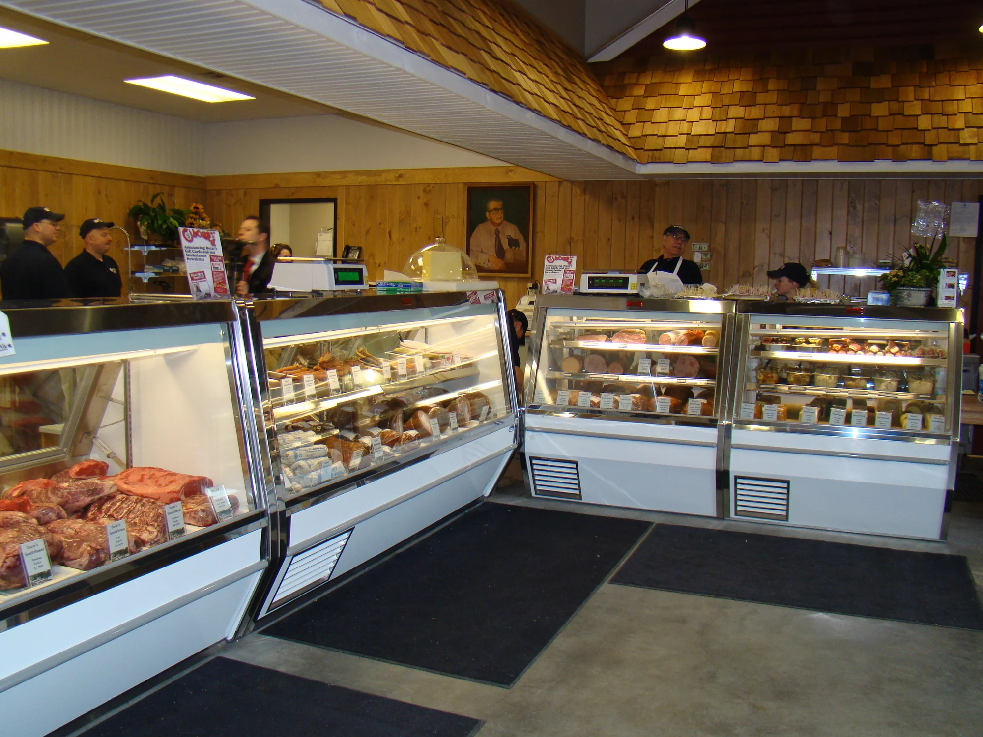 Oscar's Smoke House counter