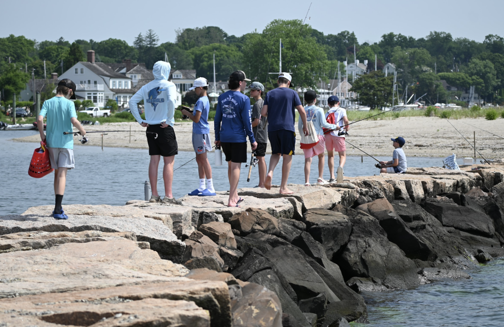 Fairfield Fishing Camp kids on the water
